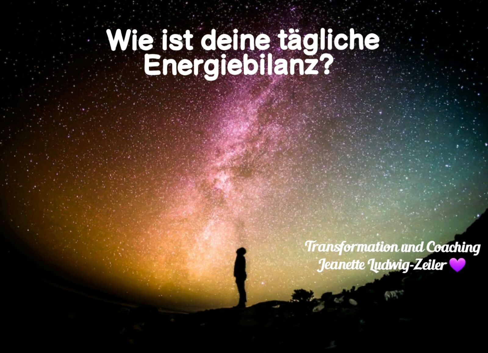 Wie ist deine tägliche ENERGIE-Bilanz? 💜